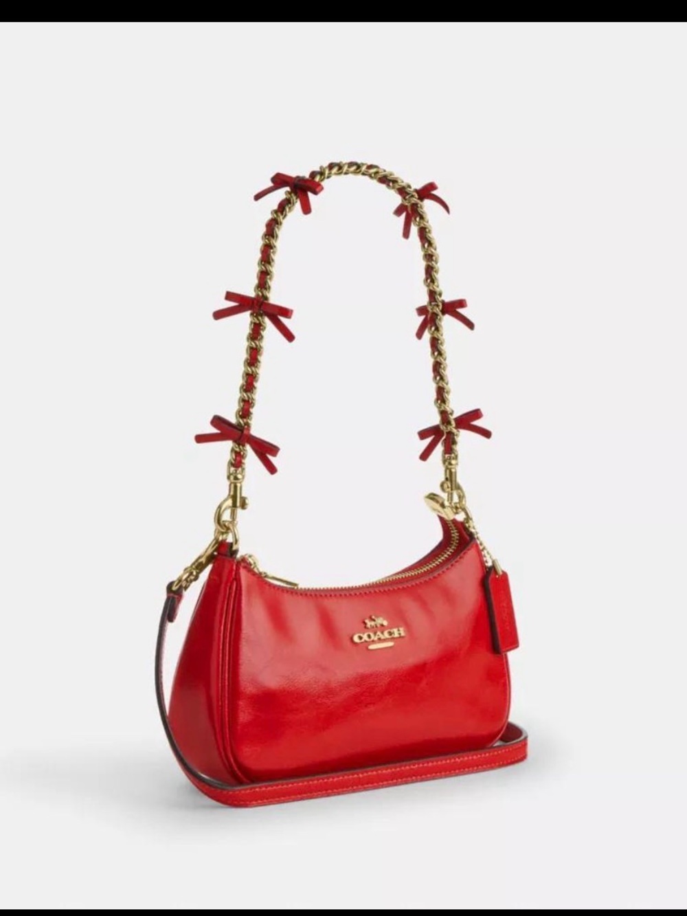 Coach red mini Teri